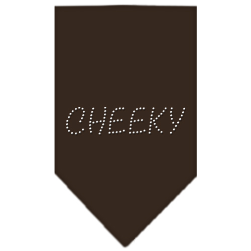 Cheeky Rhinestone Bandana Cocoa Large